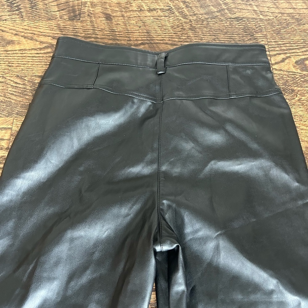 FORE Faux Leather Black Pants Size Large - Picture 5 of 8
